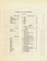 Table of Contents, Champaign County 1874